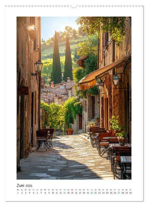 Unter der Sonne der Toskana (CALVENDO Premium Wandkalender 2026)