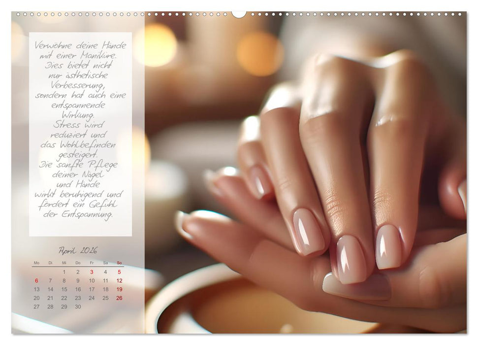 Wellnesstage zuhause - 12 anregende KI Ideen für deine persönlichen Spa Tage (CALVENDO Premium Wandkalender 2026)