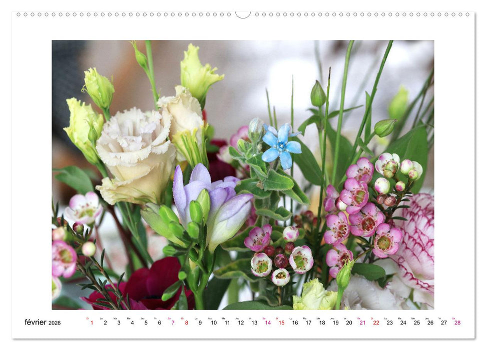 Fleurs - un mélange coloré (CALVENDO Calendrier mensuel 2026)