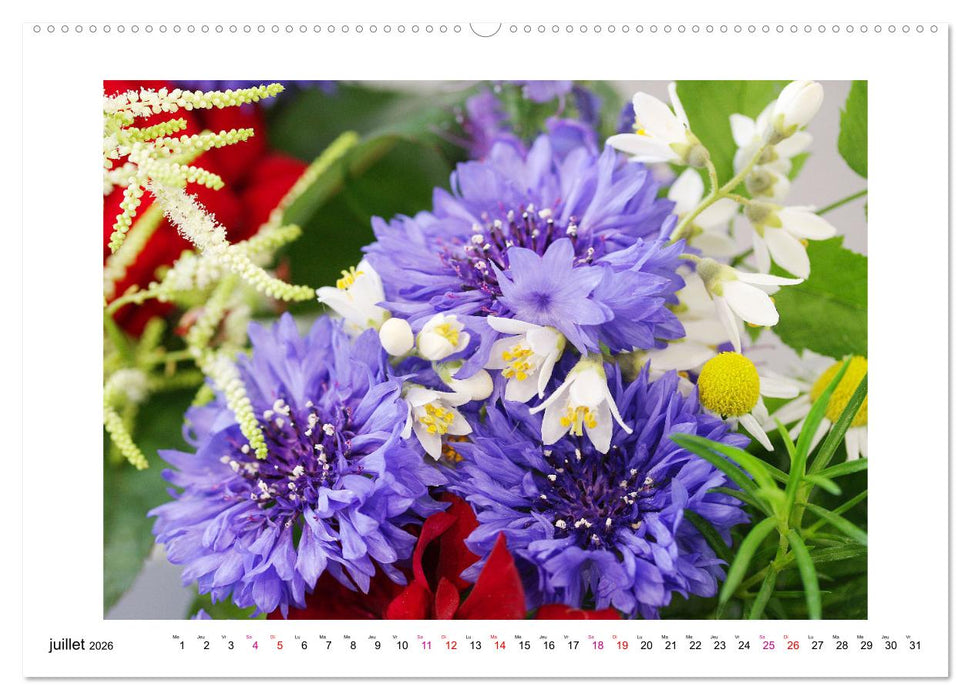 Fleurs - un mélange coloré (CALVENDO Calendrier supérieur 2026)