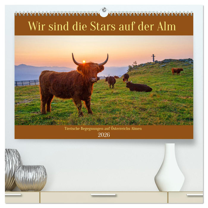 Wir sind die Stars auf der Alm (CALVENDO Premium Wandkalender 2026)