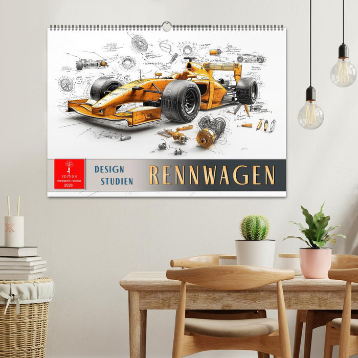 Rennwagen - Design Studien (CALVENDO Wandkalender 2026)