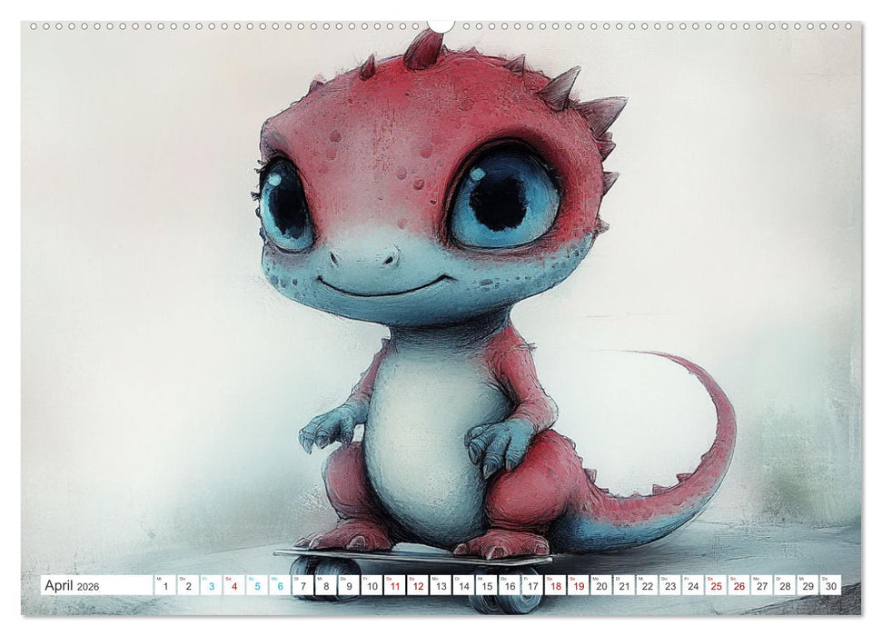 Dinozauber – Wenn Urzeitbewohner zu Freunden werden (CALVENDO Wandkalender 2026)