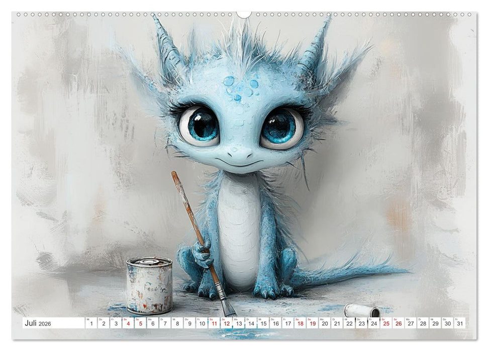 Dinozauber – Wenn Urzeitbewohner zu Freunden werden (CALVENDO Premium Wandkalender 2026)