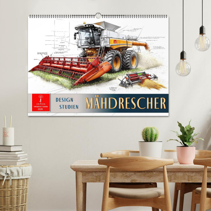 Mähdrescher - Design Studien (CALVENDO Wandkalender 2026)