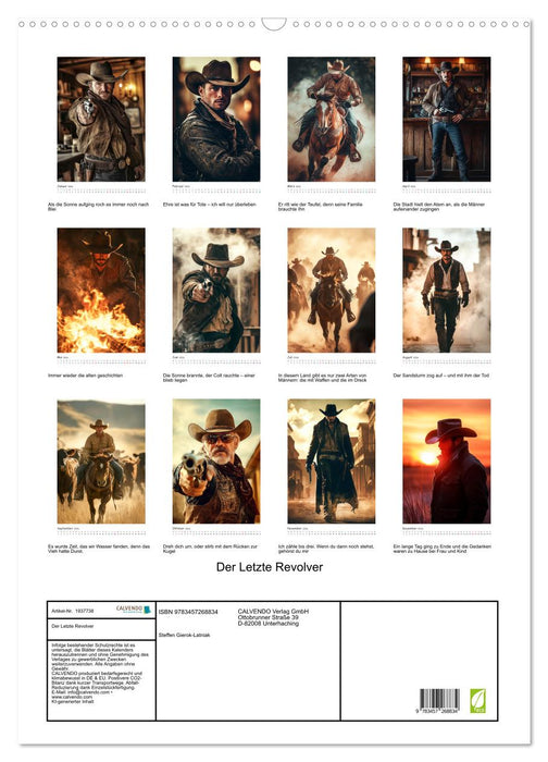 Der Letzte Revolver (CALVENDO Wandkalender 2026)