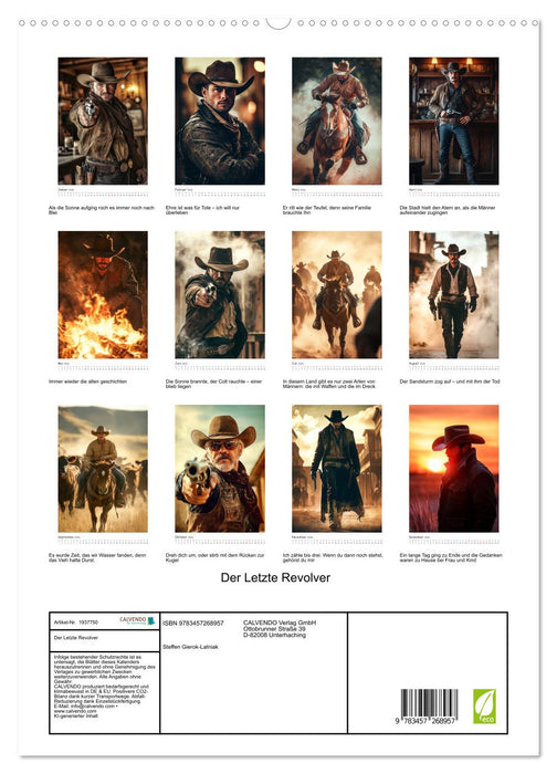 Der Letzte Revolver (CALVENDO Premium Wandkalender 2026)