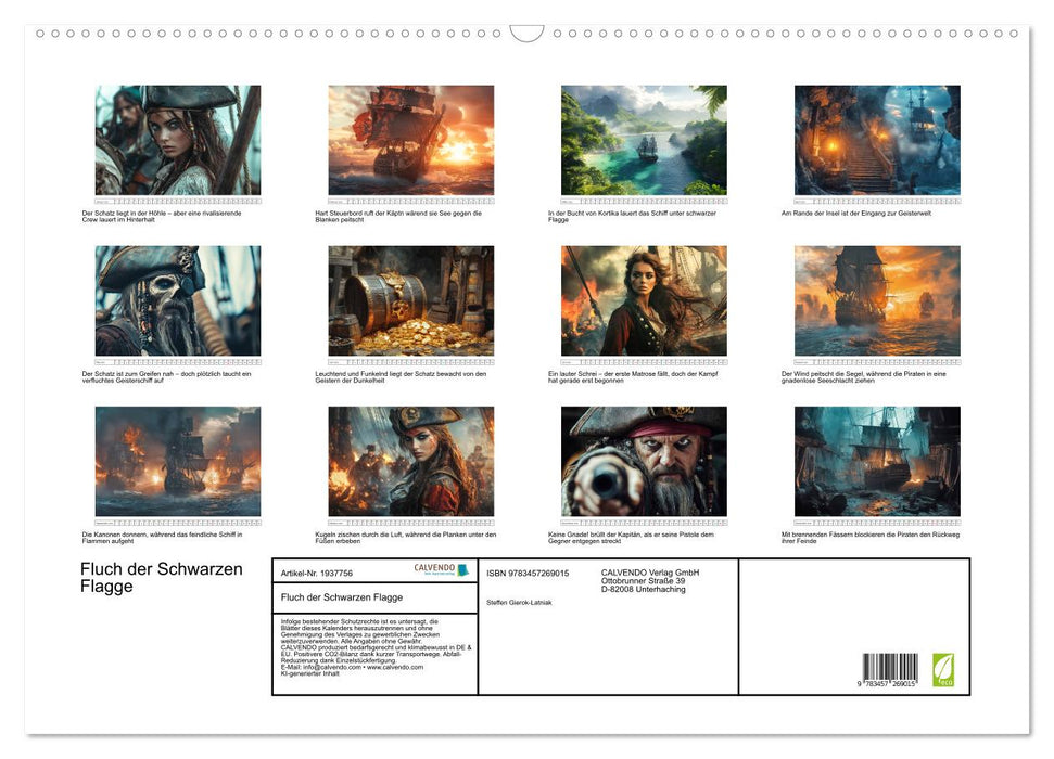 Fluch der Schwarzen Flagge (CALVENDO Wandkalender 2026)
