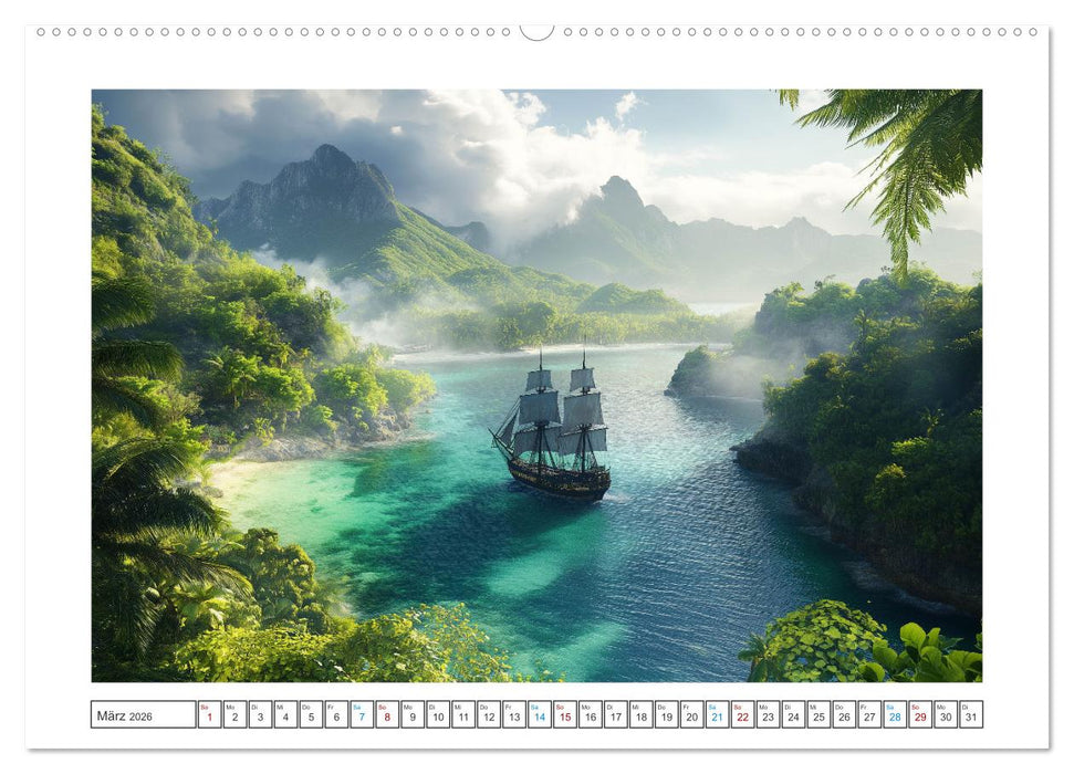 Fluch der Schwarzen Flagge (CALVENDO Wandkalender 2026)