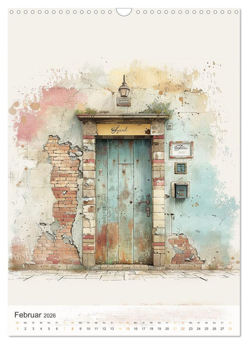 Die Faszination der Türen (CALVENDO Wandkalender 2026)