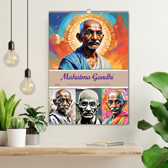 Mahatma Gandhi (CALVENDO Wandkalender 2026)