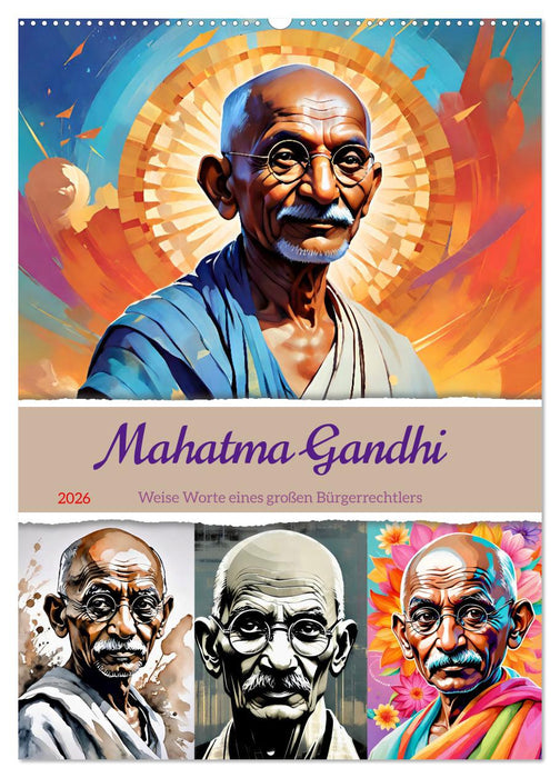 Mahatma Gandhi (CALVENDO Wandkalender 2026)