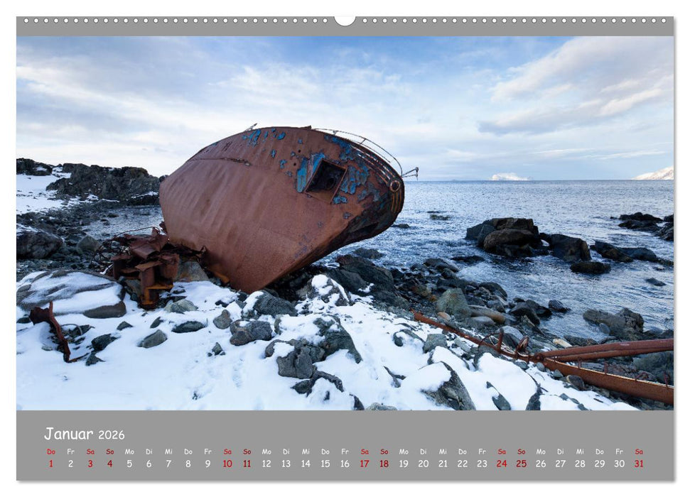 Wracks der Vergangenheit – Gestrandete Zeugen der Zeit (CALVENDO Wandkalender 2026)