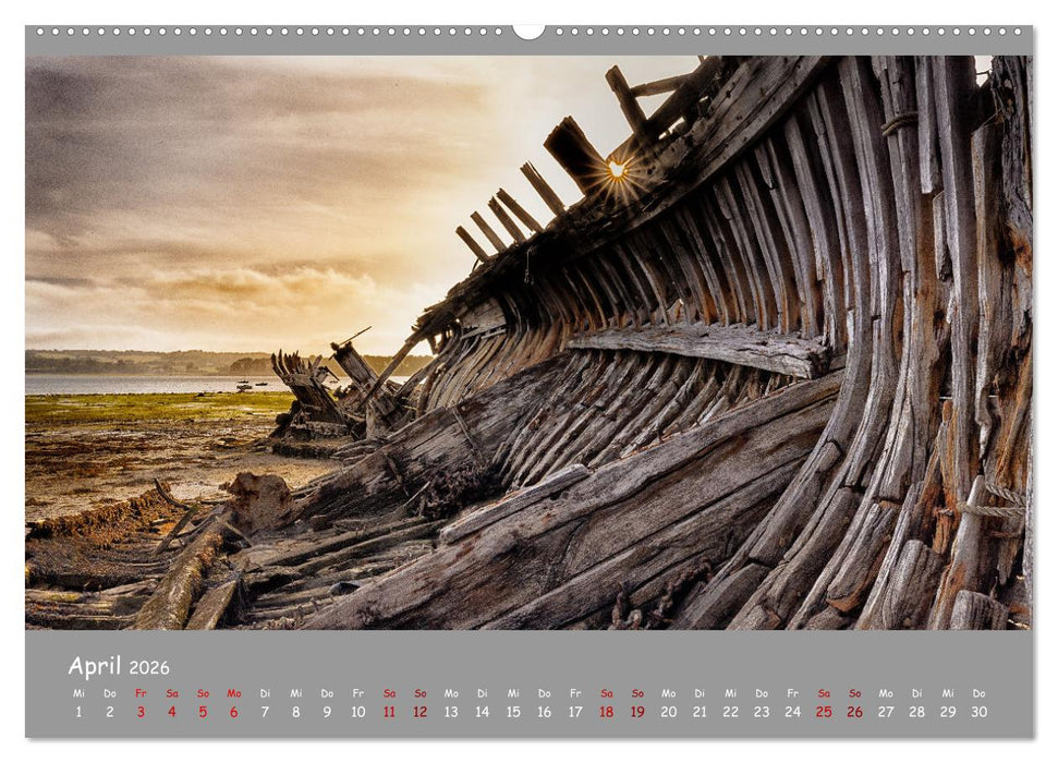 Wracks der Vergangenheit – Gestrandete Zeugen der Zeit (CALVENDO Wandkalender 2026)