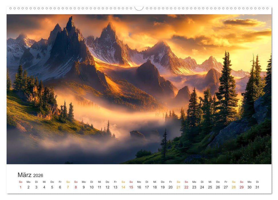 Die Schönheit der Sonne (CALVENDO Premium Wandkalender 2026)