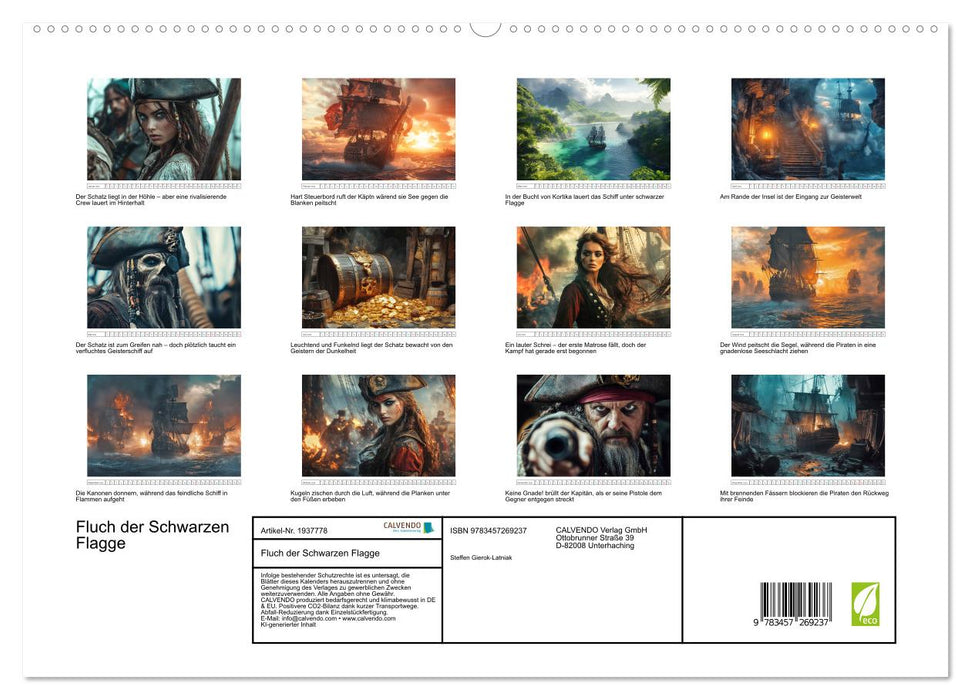 Fluch der Schwarzen Flagge (CALVENDO Premium Wandkalender 2026)
