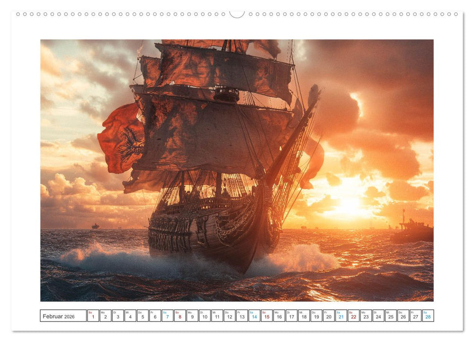 Fluch der Schwarzen Flagge (CALVENDO Premium Wandkalender 2026)