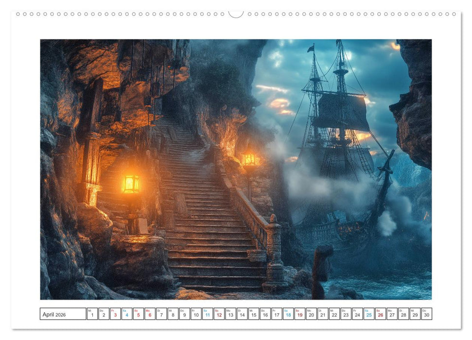 Fluch der Schwarzen Flagge (CALVENDO Premium Wandkalender 2026)