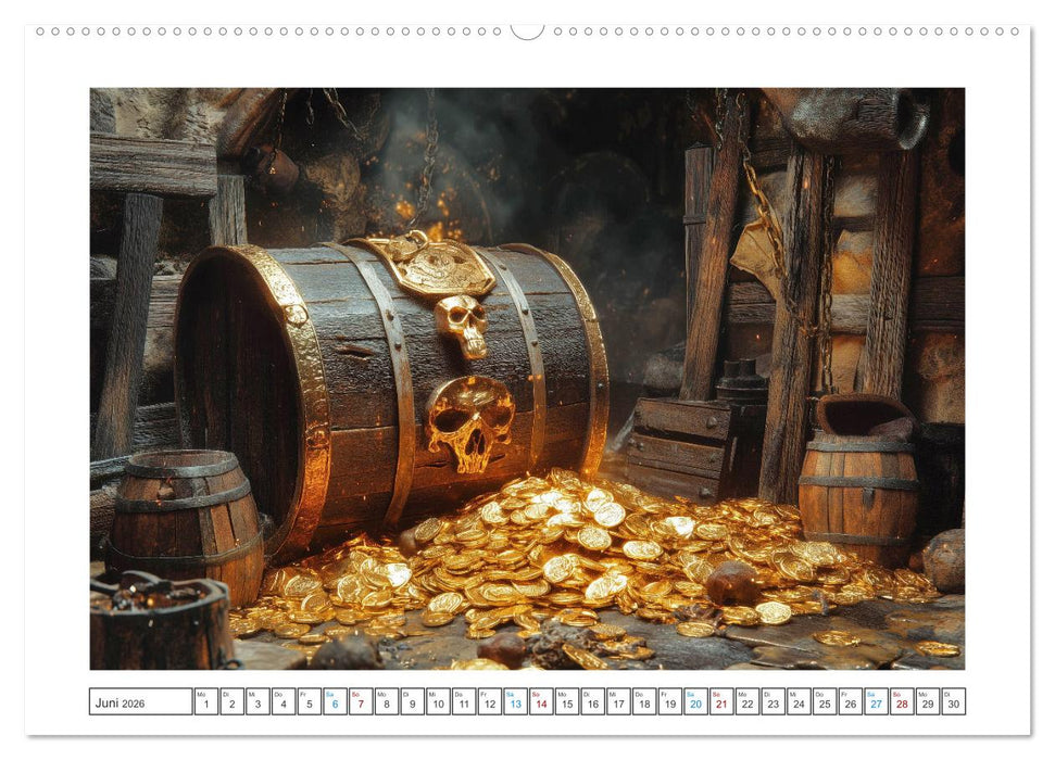 Fluch der Schwarzen Flagge (CALVENDO Premium Wandkalender 2026)