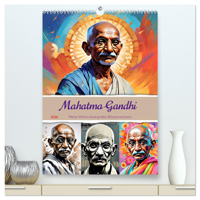 Mahatma Gandhi (CALVENDO Premium Wandkalender 2026)
