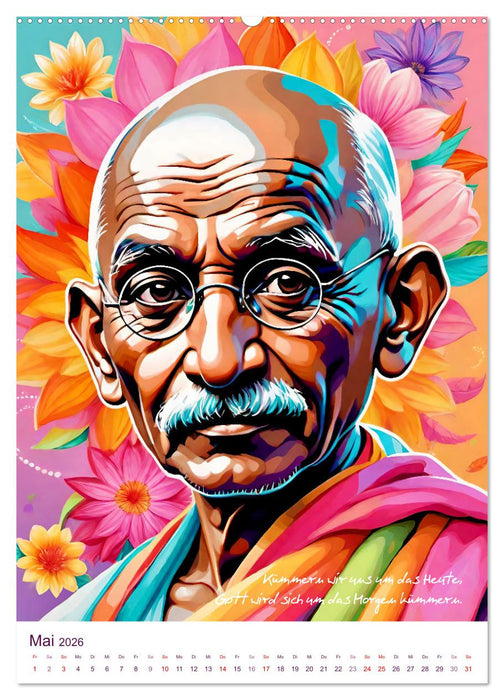 Mahatma Gandhi (CALVENDO Premium Wandkalender 2026)