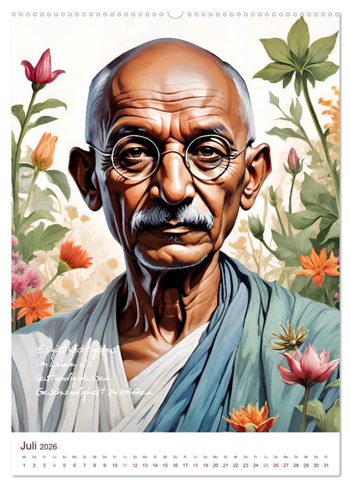 Mahatma Gandhi (CALVENDO Premium Wandkalender 2026)