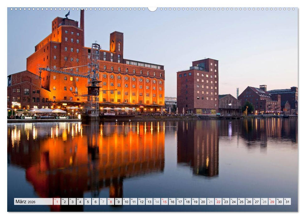 Das Ruhrgebiet bei Nacht (CALVENDO Premium Wandkalender 2026)