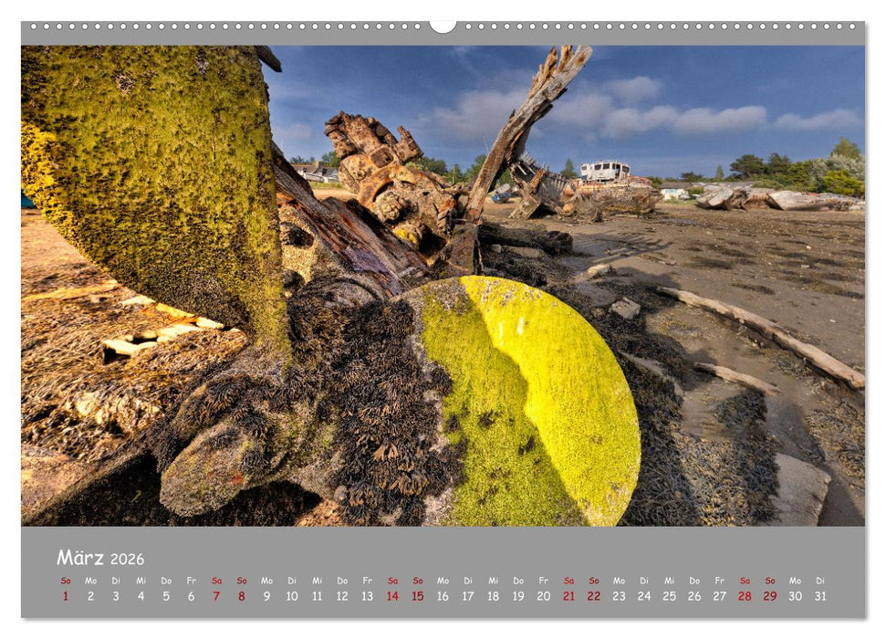 Wracks der Vergangenheit – Gestrandete Zeugen der Zeit (CALVENDO Premium Wandkalender 2026)