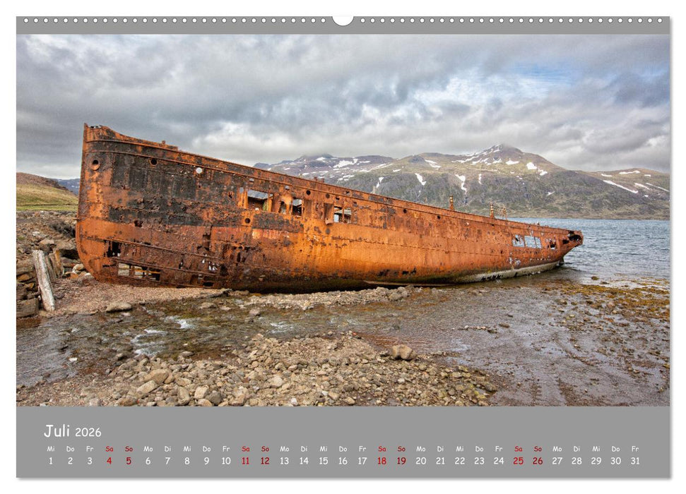 Wracks der Vergangenheit – Gestrandete Zeugen der Zeit (CALVENDO Premium Wandkalender 2026)