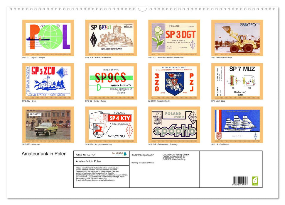 Amateurfunk in Polen (CALVENDO Wandkalender 2026)