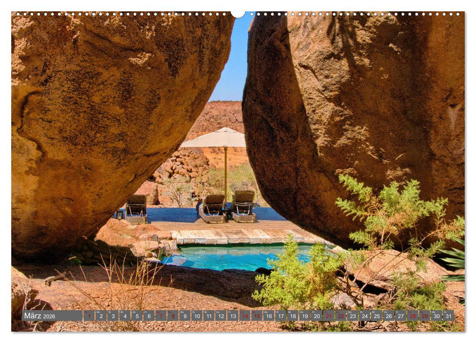Namibia – Faszination Damaraland und Spitzkoppe (CALVENDO Premium Wandkalender 2026)