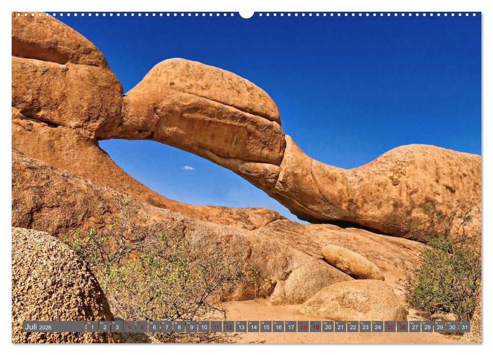 Namibia – Faszination Damaraland und Spitzkoppe (CALVENDO Premium Wandkalender 2026)