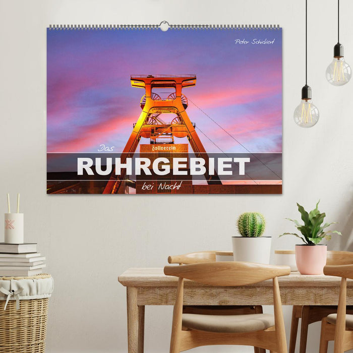 Das Ruhrgebiet bei Nacht (CALVENDO Wandkalender 2026)