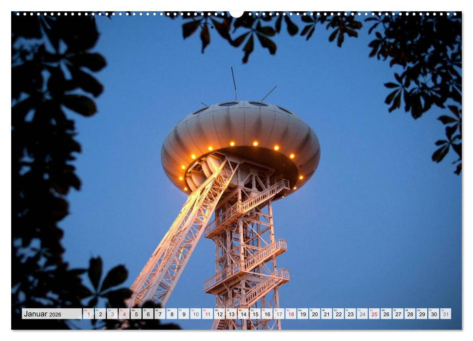 Das Ruhrgebiet bei Nacht (CALVENDO Wandkalender 2026)