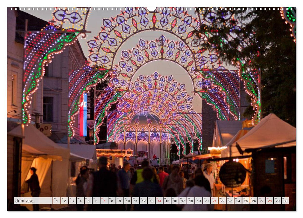 Das Ruhrgebiet bei Nacht (CALVENDO Wandkalender 2026)