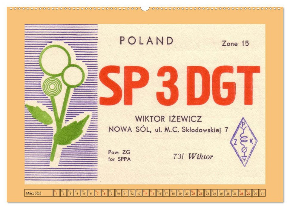 Amateurfunk in Polen (CALVENDO Premium Wandkalender 2026)