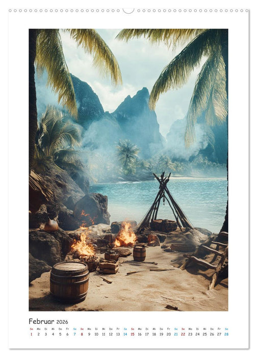 Fluch der Gezeiten (CALVENDO Premium Wandkalender 2026)