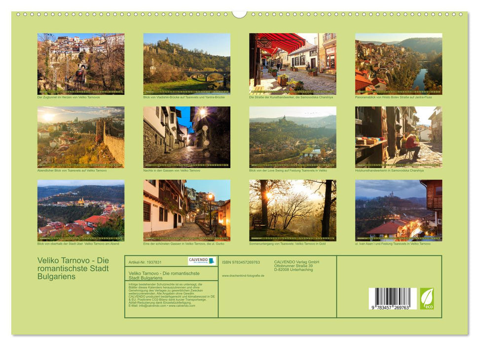 Veliko Tarnovo - Die romantischste Stadt Bulgariens (CALVENDO Premium Wandkalender 2026)