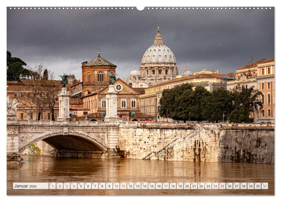 Italien - Rom (CALVENDO Premium Wandkalender 2026)