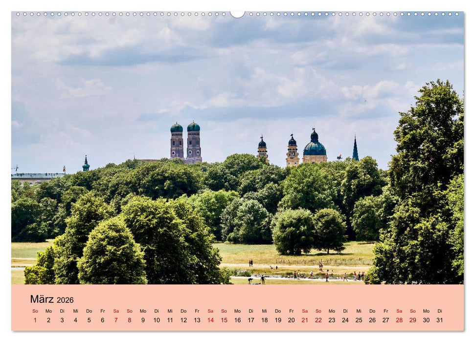 München - Unterwegs in der bayrischen Landeshauptstadt (CALVENDO Wandkalender 2026)