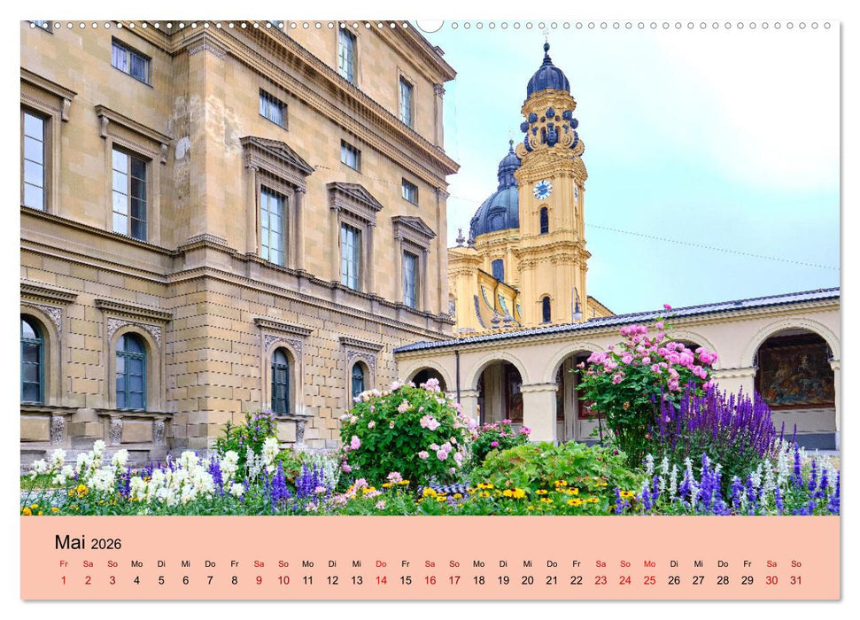 München - Unterwegs in der bayrischen Landeshauptstadt (CALVENDO Wandkalender 2026)