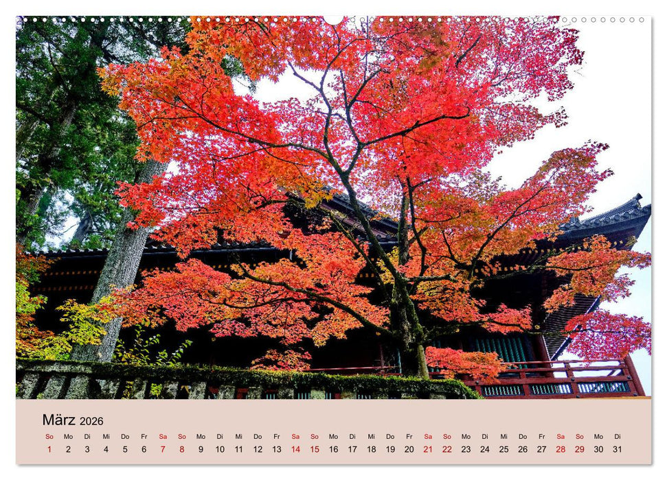 Japan im Herbst (CALVENDO Wandkalender 2026)