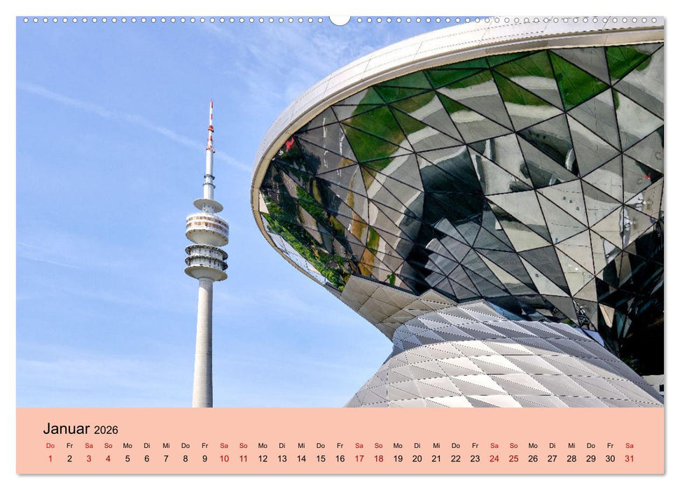 München - Unterwegs in der bayrischen Landeshauptstadt (CALVENDO Premium Wandkalender 2026)