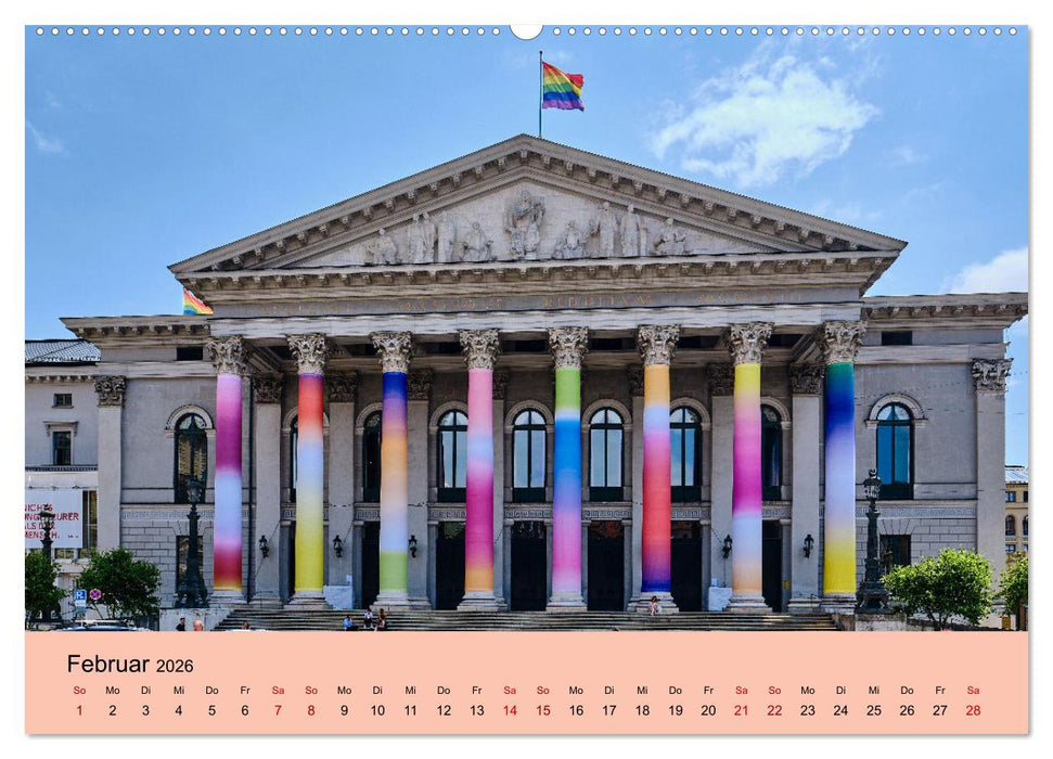 München - Unterwegs in der bayrischen Landeshauptstadt (CALVENDO Premium Wandkalender 2026)