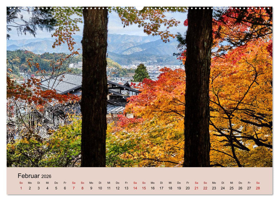 Japan im Herbst (CALVENDO Premium Wandkalender 2026)