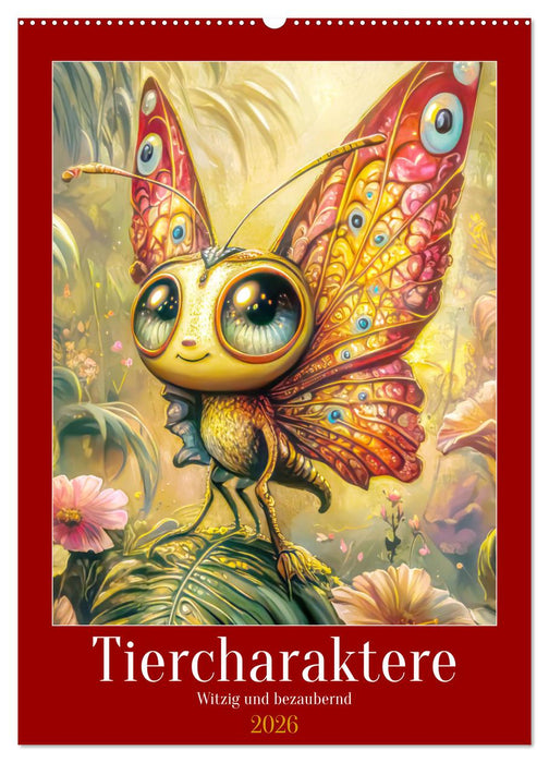 Tiercharaktere - Witzig und bezaubernd (CALVENDO Wandkalender 2026)