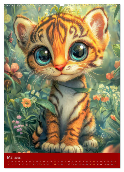 Tiercharaktere - Witzig und bezaubernd (CALVENDO Wandkalender 2026)