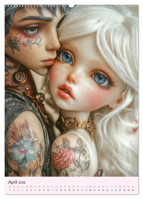 Steampunk Puppen – Zauberhafte Puppenfiguren (CALVENDO Wandkalender 2026)