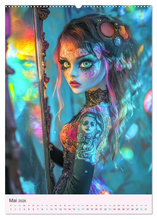 Steampunk Puppen – Zauberhafte Puppenfiguren (CALVENDO Wandkalender 2026)