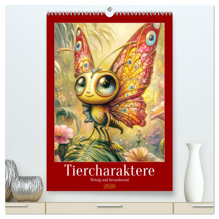 Tiercharaktere - Witzig und bezaubernd (CALVENDO Premium Wandkalender 2026)